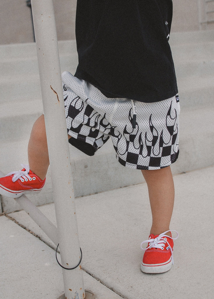 Heater Flame Shorts White