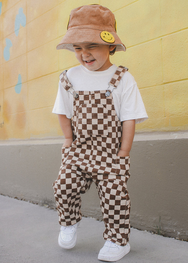 Smiley Bucket Hat Tan