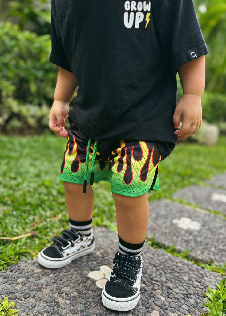Heater Mesh Shorts Green