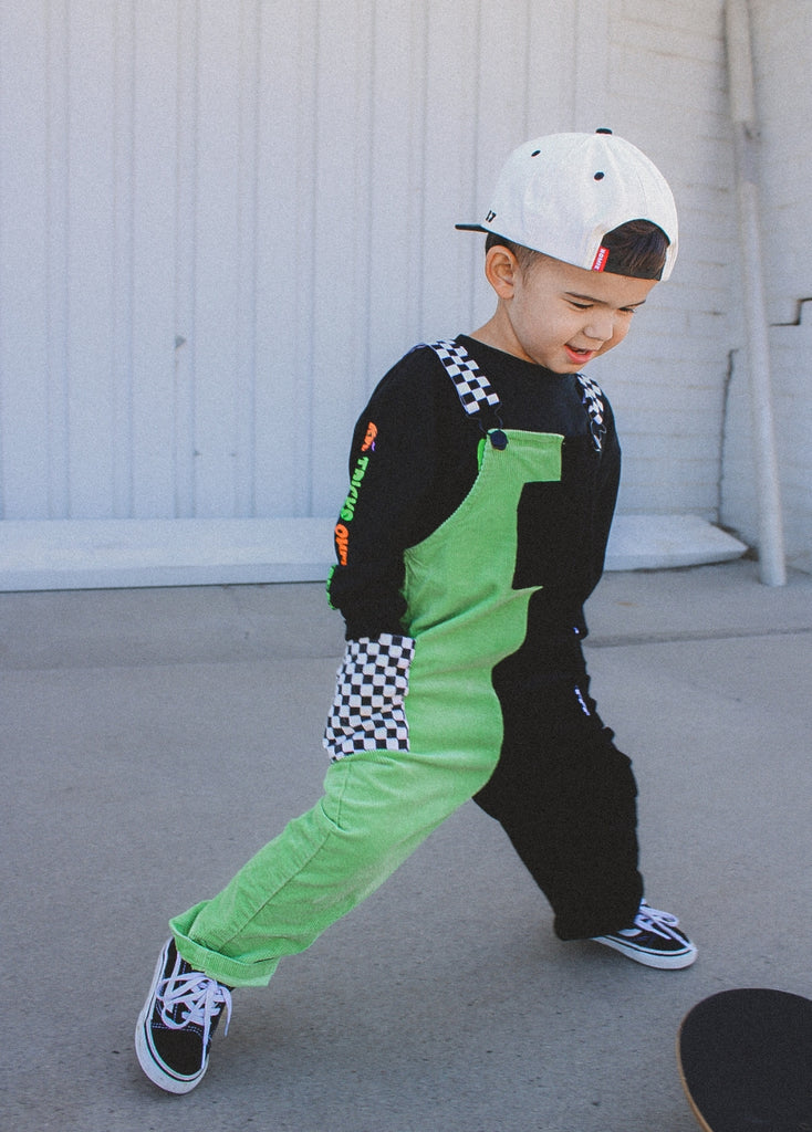 Colorblock Green Overalls