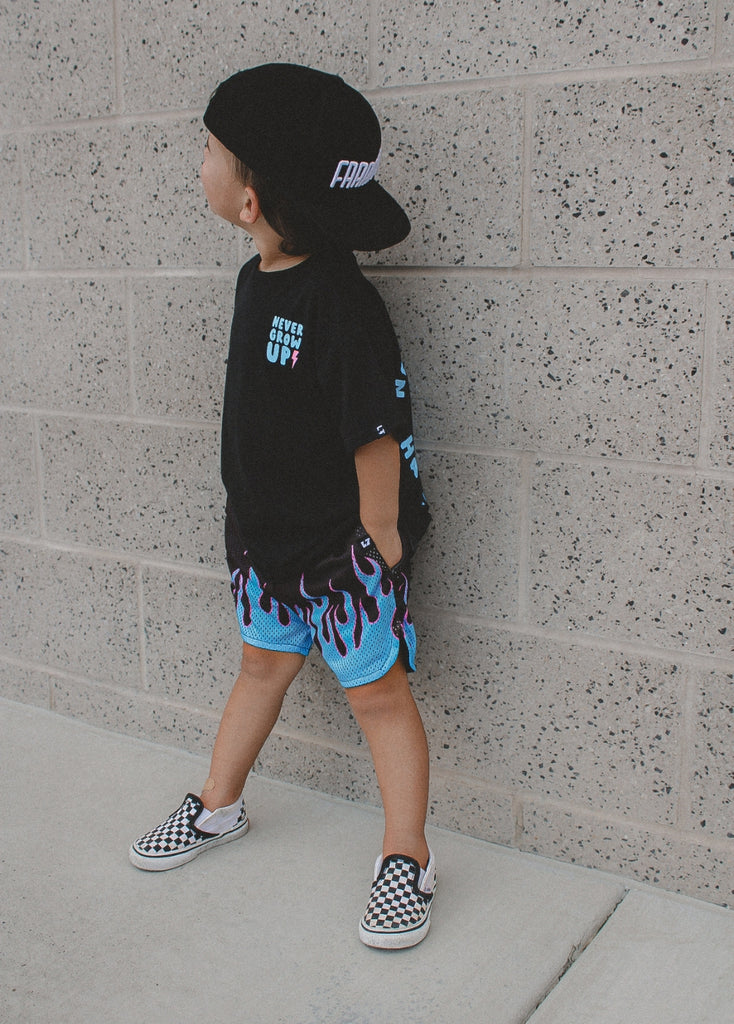 Heater Flame Shorts Blue