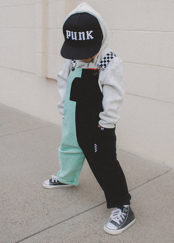 Colorblock Mint Overalls