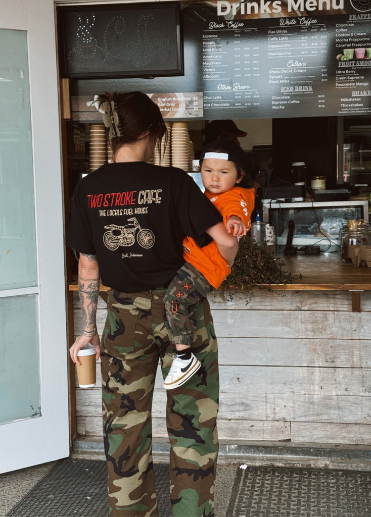 Two Stroke Cafe Adult T-Shirt