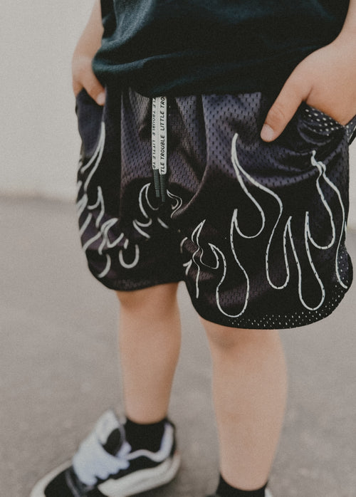 Heater Mesh Shorts Black