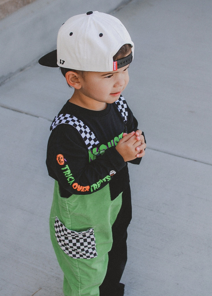 Colorblock Green Overalls
