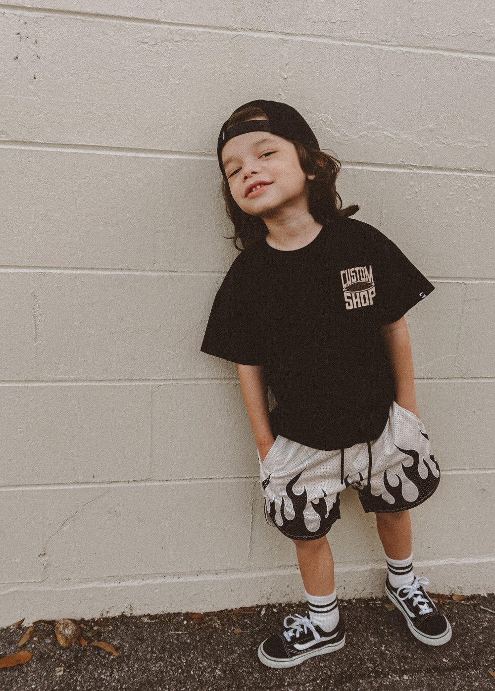 ★032c★ U LUCKY STRIKE OVERSIZED TSHIRT WASHED BLACK LUCKY LUCKY STRIKE