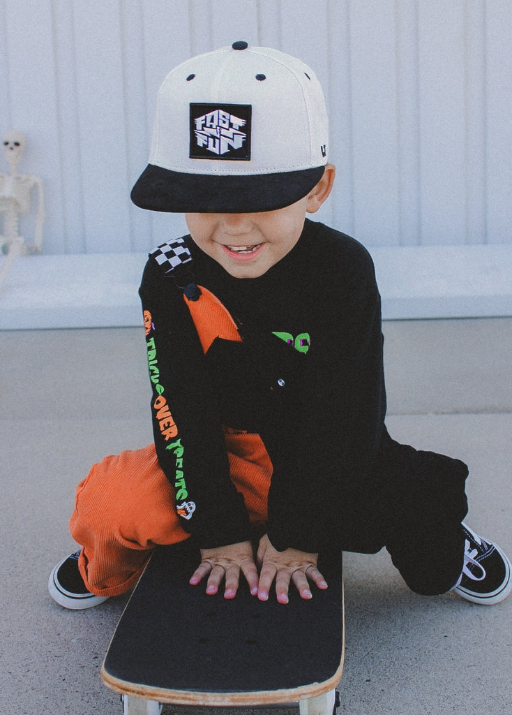 Colorblock Orange Overalls