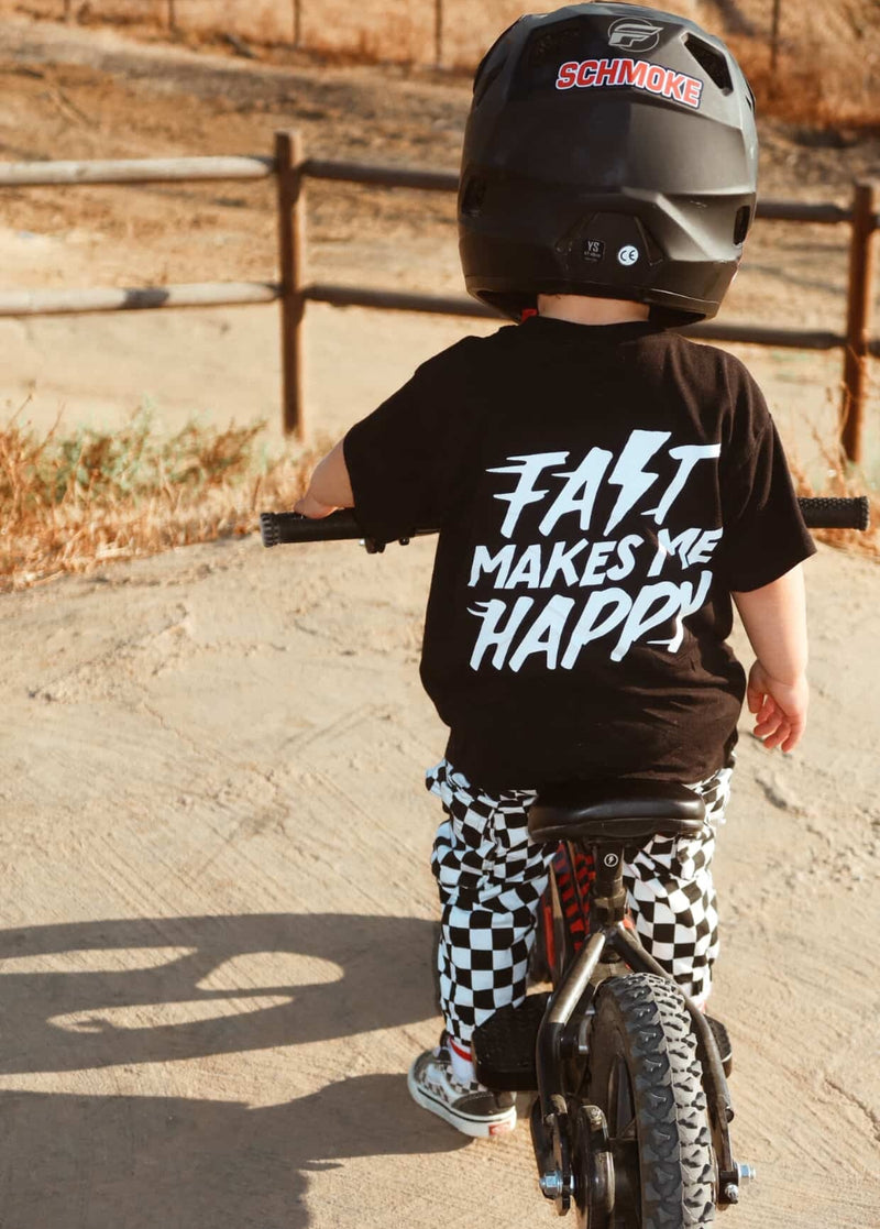 Toddler / Kids T-Shirt - Fast Makes Me Happy | Little Trouble