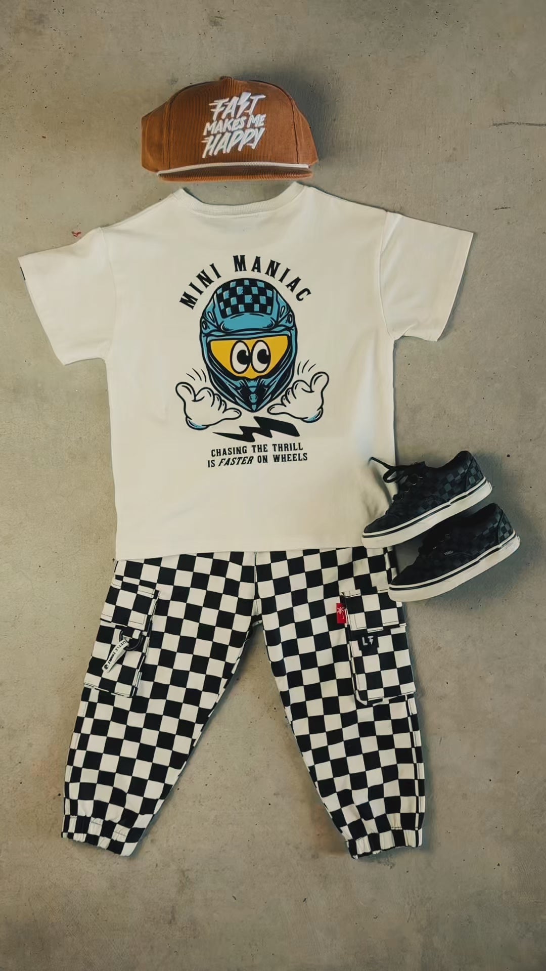 Little Trouble Checker Cargo Pants