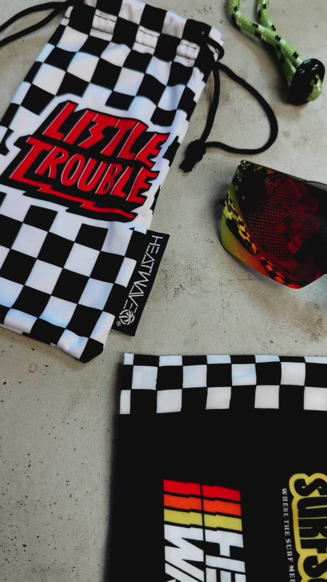 R*5様 SC Subculture CHECKEREDFLAGTRACK PA Little Trouble x Heatwave T-shirt | Pit Crew Punks