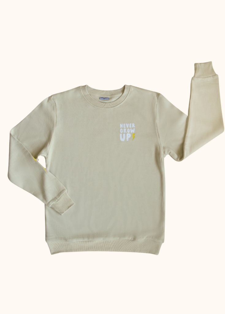 Adult Never Grow Up Crewneck