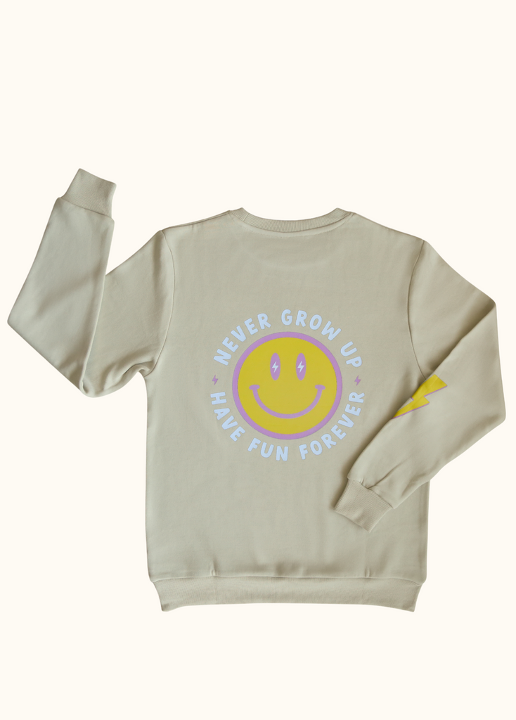 Adult Never Grow Up Crewneck